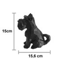 Ver imagem 4 de Estatueta Schnauzer Decorativo - 15 Cm Altura -Toque 3D: Cinza
