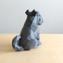 Ver imagem 3 de Estatueta Schnauzer Decorativo - 15 Cm Altura -Toque 3D: Cinza