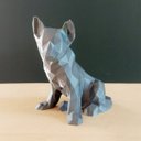 Ver imagem 3 de Cachorro Pastor Alemão Decorativo - 15 Cm Altura -Toque 3D: Cinza