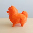Ver imagem 2 de Estatueta Spitz Alemão Decorativo - 15 Cm Altura -Toque 3D: Laranja