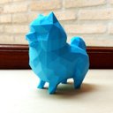 Ver imagem 2 de Estatueta Spitz Alemão Decorativo - 15 Cm Altura -Toque 3D: Azul Claro