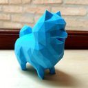 Ver imagem 3 de Estatueta Spitz Alemão Decorativo - 15 Cm Altura -Toque 3D: Azul Claro