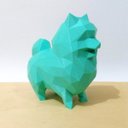 Ver imagem 3 de Estatueta Spitz Alemão Decorativo - 15 Cm Altura -Toque 3D: Azul Tiffany