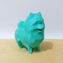 Ver imagem 2 de Estatueta Spitz Alemão Decorativo - 15 Cm Altura -Toque 3D: Azul Tiffany