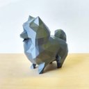 Ver imagem 1 de Estatueta Spitz Alemão Decorativo - 15 Cm Altura -Toque 3D: Cinza