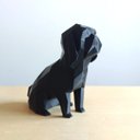 Ver imagem 1 de Shih-tzu decorativo - 15 Cm Altura -Toque 3D: Preto