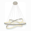 Ver imagem 1 de Lustre Pendente 3 Arcos Led 60w 3200k Prata Domum