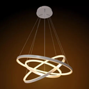 Ver imagem 2 de Lustre Pendente 3 Arcos Led 60w 3200k Prata Domum