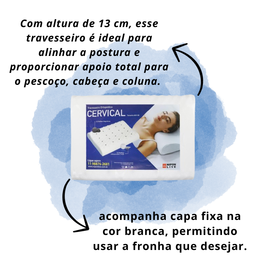 Travesseiro Cervical Pillow Magnético Terapêutico Top - 4