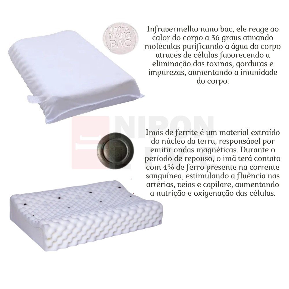 Travesseiro Cervical Pillow Magnético Terapêutico Top - 4