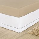 Ver imagem 2 de Saia para Cama Box Queen Ponto Palito Percal Algodão:Branco