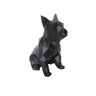 Bulldog Francês Sentado Decorativo - 10 Cm Altura -Toque 3D: Preto - 1