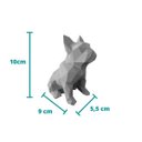 Ver imagem 2 de Bulldog Francês Sentado Decorativo - 10 Cm Altura -Toque 3D: Cinza