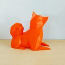 Ver imagem 2 de Estatueta Shiba Inu Decorativo - 15 Cm Altura - Toque 3D: Laranja