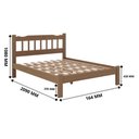 Ver imagem 3 de Cama Queen Madeira Maciça Reforçada com Colchão