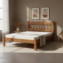 Ver imagem 2 de Cama Queen Madeira Maciça Reforçada com Colchão