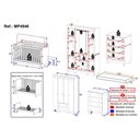 Ver imagem 5 de Quarto de Bebê Completo com Berço Americano 3 em 1 e Colchão Incluso Flor Multimóveis MP4946