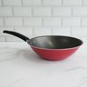 Frigideira Wok Oriental Antiaderente 24cm Essencial Vermelho com Cabo Multiflon - 4