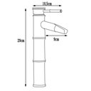 Ver imagem 6 de Torneira Vintage Retro de Bambu para Banheiro de Luxo Cuba Pia com Função Água Cascata Misturador Mo