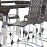 Jogo 8 Cadeiras e Mesa Haiti em Alumínio para Cozinha e Edícula Trama Original - 7