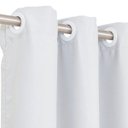 Ver imagem 2 de Cortina Blackout de Tecido Branca Becadecor 260x230cm
