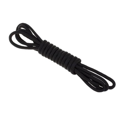 Corda 6mm 20 metro Preta Polipropileno Náutica Carga Camping