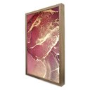 Ver imagem 4 de Quadro Decorativo Abstrato Mármore Rosa Perolado em Moldura Caixa Tacolado Moldura Trad 1cm Branca C