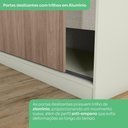 Ver mais imagens de Quarto Modulado Seletto 8 Portas 6 Gavetas MDP Areia Móveis Henn