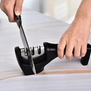 Ver imagem 2 de Afiador Amolador de Facas 3 Níveis Cabo Ergonômico