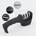 Ver imagem 3 de Afiador Amolador de Facas 3 Níveis Cabo Ergonômico