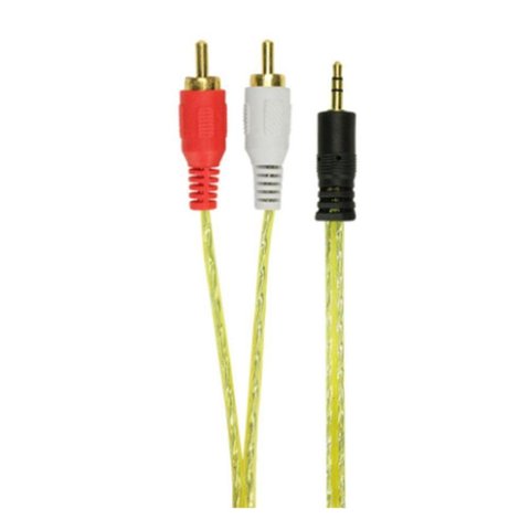 Cabo P2-macho 2 Rca-macho 1,8 Metros Cabo Pratico
