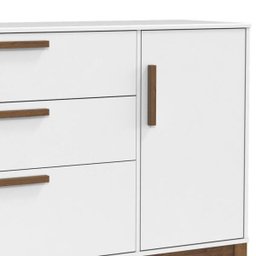 Cômoda Nature com Porta Matic Branco Eco Wood 19928 Quarto - 2
