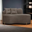 Ver imagem 7 de Sofá Namoradeira Orgânico Grécia 2 Lugares 145cm Bouclê:bouclê Marrom