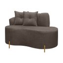 Ver imagem 2 de Sofá Namoradeira Orgânico Grécia 2 Lugares 145cm Bouclê:bouclê Marrom
