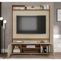 Home Maraú Tv até 55 Polegadas com 2 Portas e Prateleira Permobili - Off White/savana - 2 Home Maraú Tv até 55 Polegadas com 2 Portas e Prateleira Permobili - Off White/savana - 2