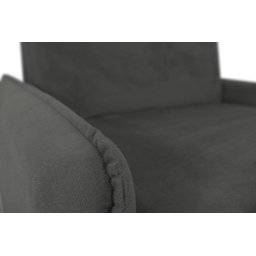 Sofá Cama para Sala de Estar Zaia com Baú Suede Matrix - Cinza - 7