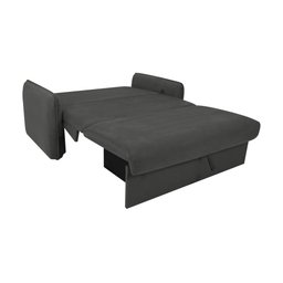 Sofá Cama para Sala de Estar Zaia com Baú Suede Matrix - Cinza - 4