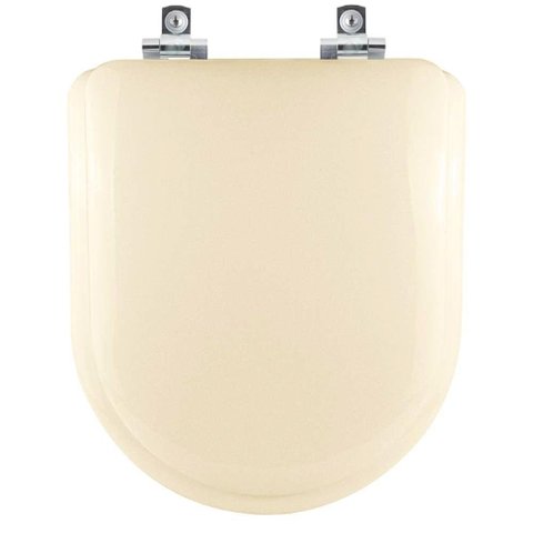 Tampa de Vaso Almofadado Soft Close Carrara Bege Claro para Bacia Deca