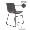 Ver imagem 4 de Cadeira Interlocutor Espanha Corino - Cor Preto - Pmd - 37002