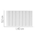 Ver imagem 2 de Painel Estofada Líbia 140cm Casal Suede Branco