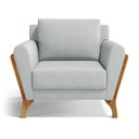 Ver imagem 4 de Kit 2 Poltronas Sabrina de Madeira Maciça com Almofada Linho Cinza 407