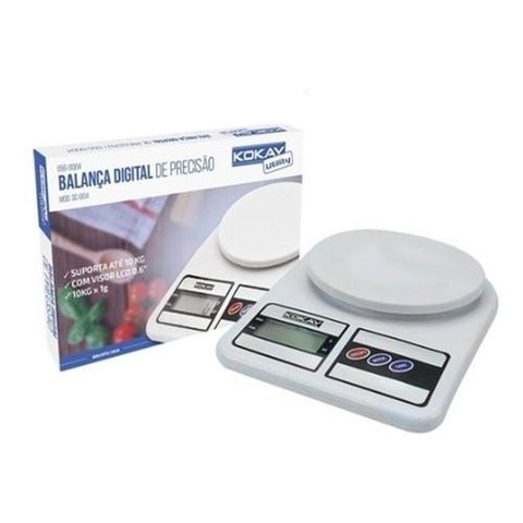 Balança Eletrônica Digital de Cozinha Pesa de 1GR até 10kg