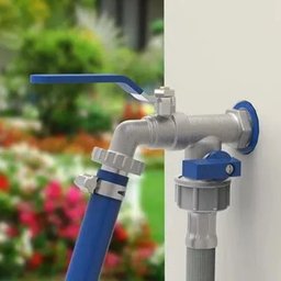 Torneira de Parede com 2 Saídas para Tanque e Máquina de Lavar Linha Jardim Anti Ferrugem 1/2X3/4 - 4