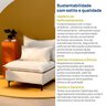 Sofá Modular com Encosto Pé Metal Sôma CabeCasa MadeiraOriginals - 9