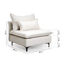 Ver imagem 4 de Sofá Modular com Encosto Pé Metal Sôma CabeCasa MadeiraOriginals