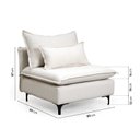 Ver imagem 4 de Sofá Modular com Encosto Pé Metal Sôma CabeCasa MadeiraOriginals