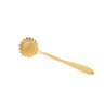 Conjunto de 4 Colheres para Chá Wolff Flores Dourado de Aço Inox - 2