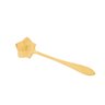 Conjunto de 4 Colheres para Chá Wolff Flores Dourado de Aço Inox - 4
