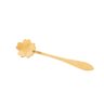 Conjunto de 4 Colheres para Chá Wolff Flores Dourado de Aço Inox - 3