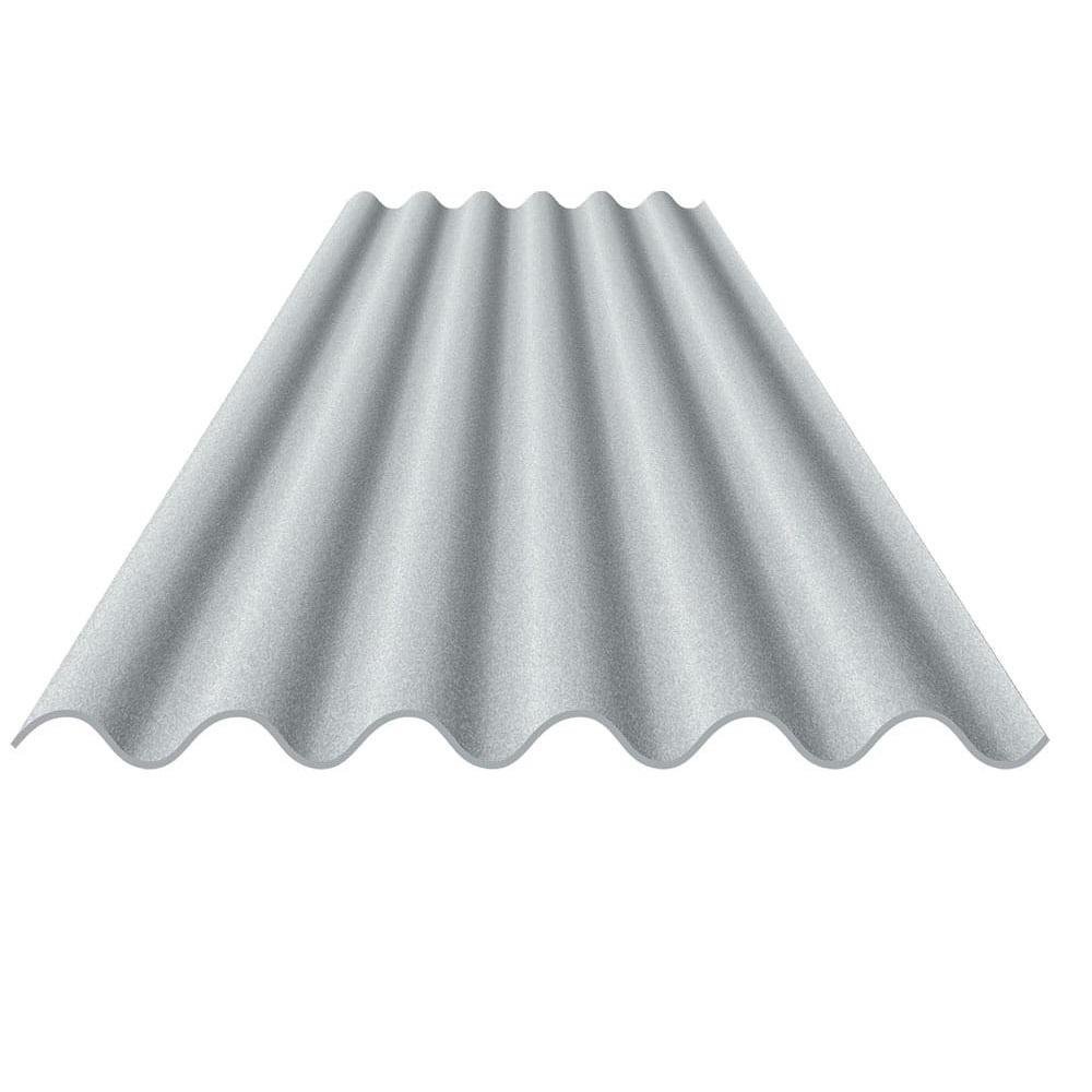 Telha de Fibrocimento Ondulada 8mm 3,66 X 1,10 M Crfs Cinza Eternit - 1